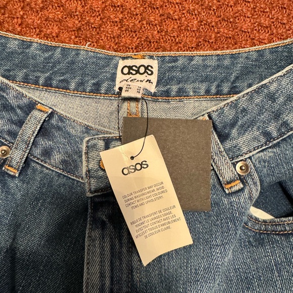 Brand new asos high waisted cheeky jean shorts - Picture 3 of 3